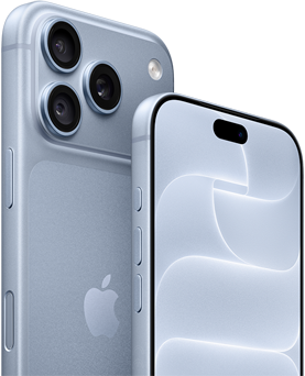 iPhone 18 Pro, glacier, vues avant et arrière montrant le Ceramic Shield et le triple appareil photo