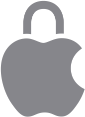 Logo Apple avec une icône de cadenas