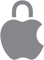 Logo Apple avec une icône de cadenas