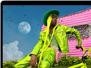 Vue d’un MacBook Air mettant en valeur l’écran Liquid Retina