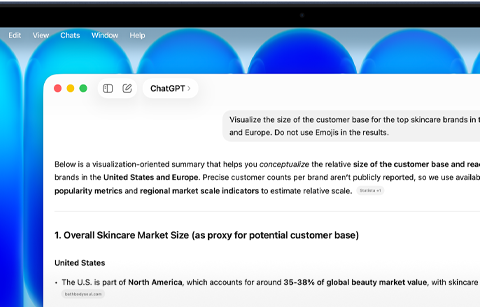 MacBook Neo, montrant des performances d’IA de niveau supérieur, une personne interroge ChatGPT sur les facteurs de régulation dans le domaine des soins de la peau