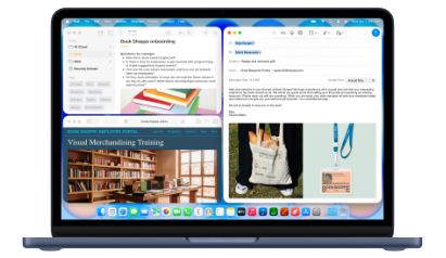 Accessoires pour Mac : Airpods, Studio Display, Magic Keyboard, Magic Mouse, Magic Trackpad, câble de charge MagSafe en noir sidéral